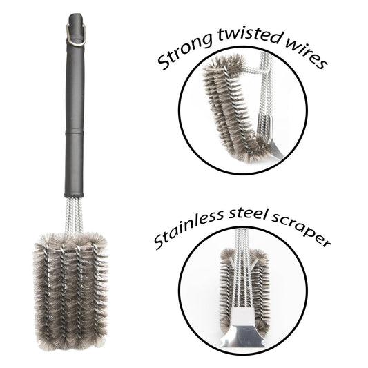 18inch Barbecue Cleaning Brush & Scraper for Grill Stainless Steel