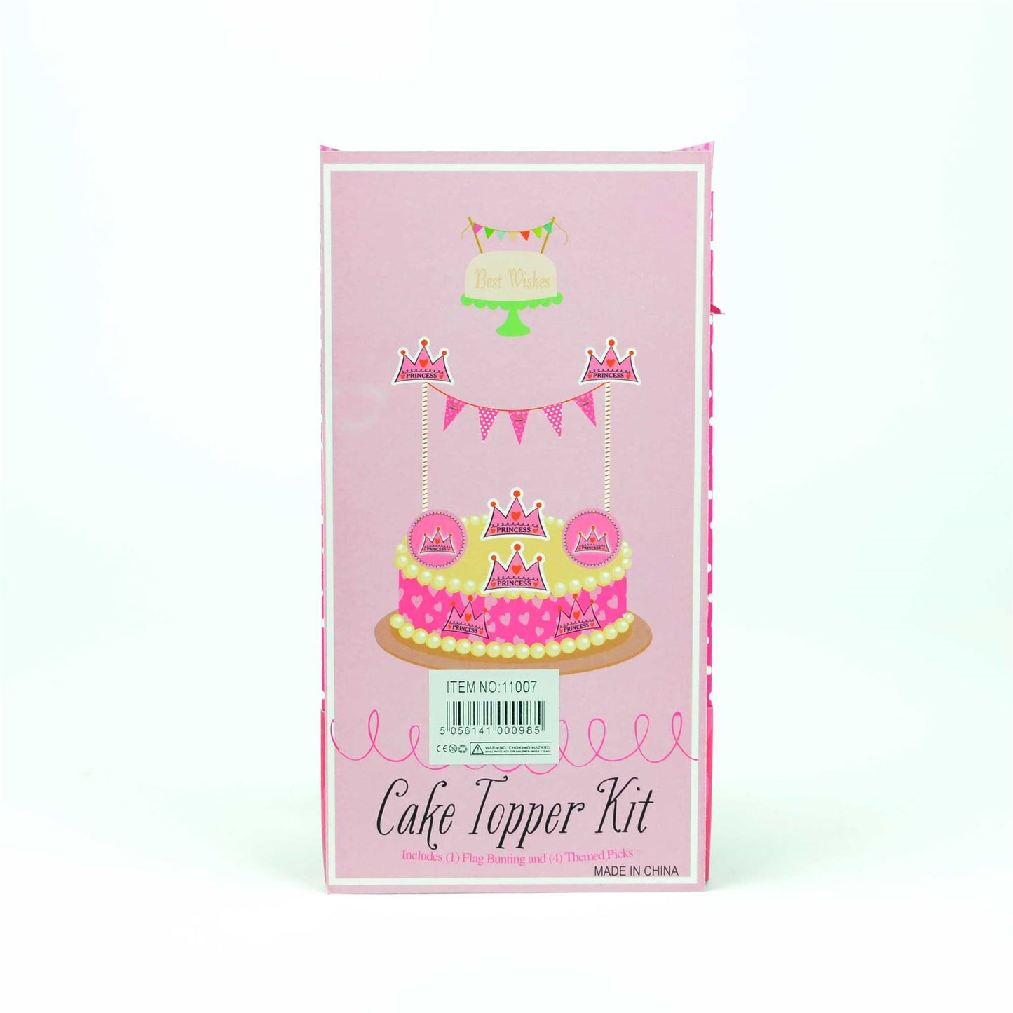 Pink Princess Birthday Cake Crown Banner Kit