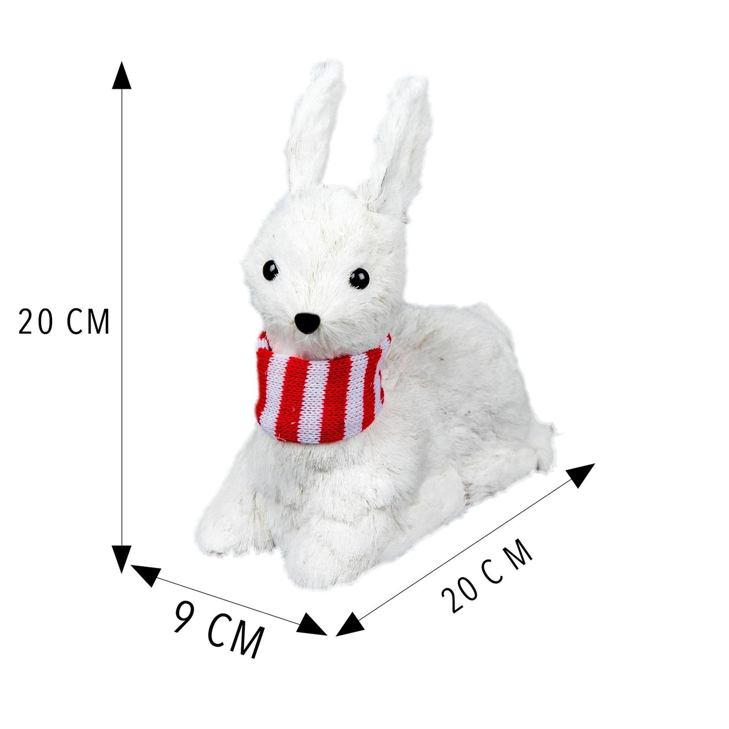 20cm Snow Lying Deer Figure