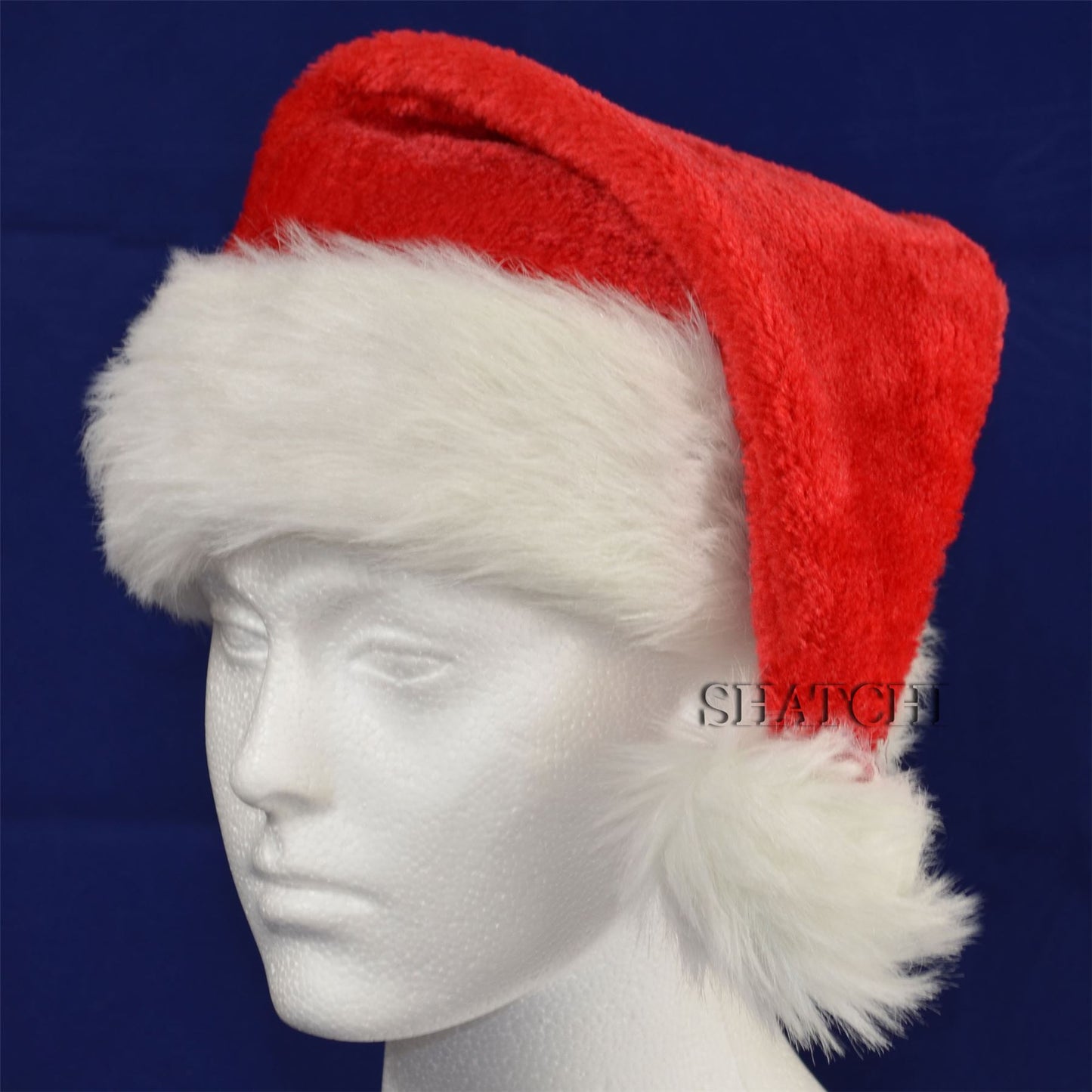 Deluxe Father Christmas Santa Hat Fancy Dress Accessory