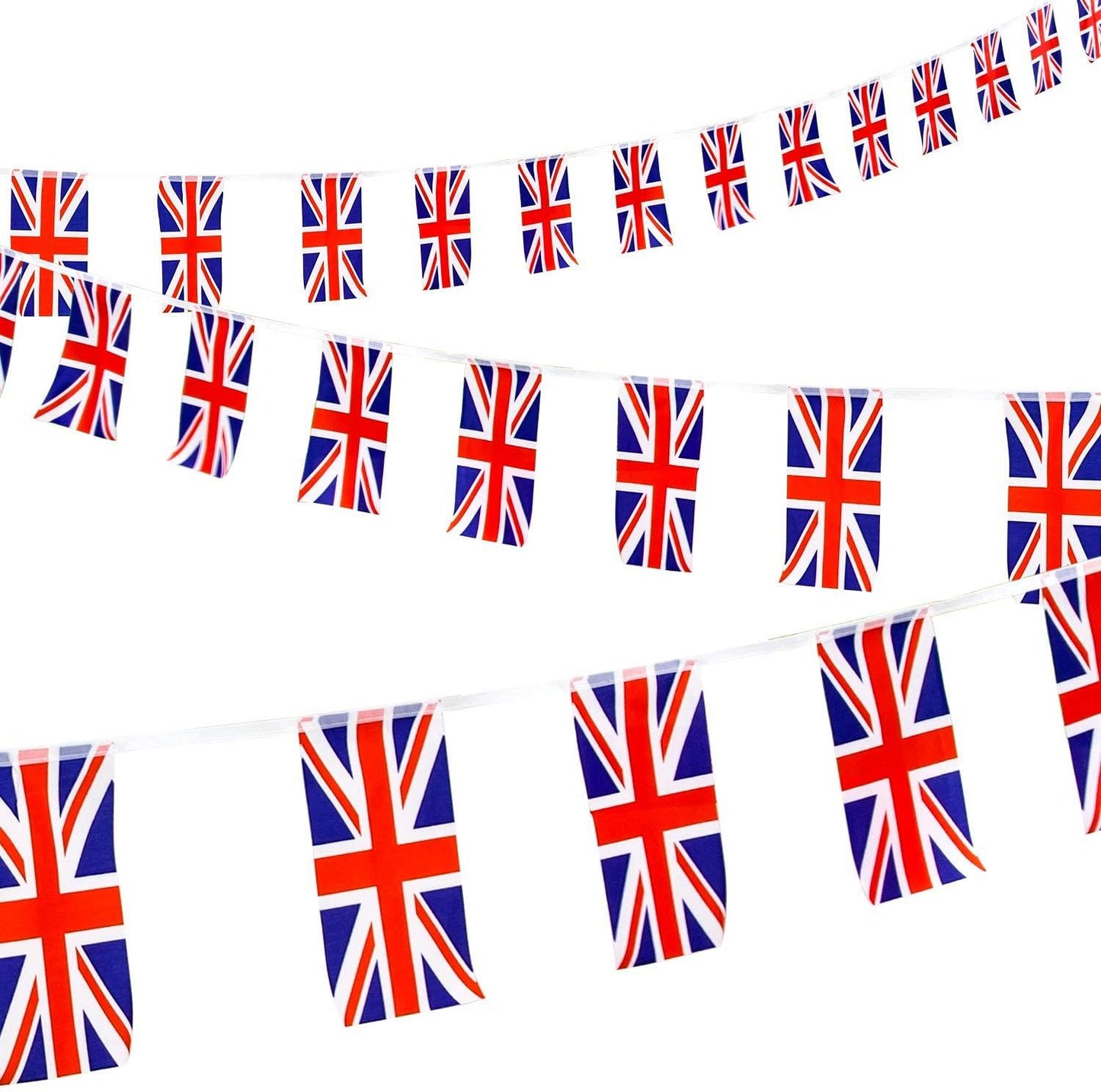 2 x 30ft Fabric Union Jack Bunting