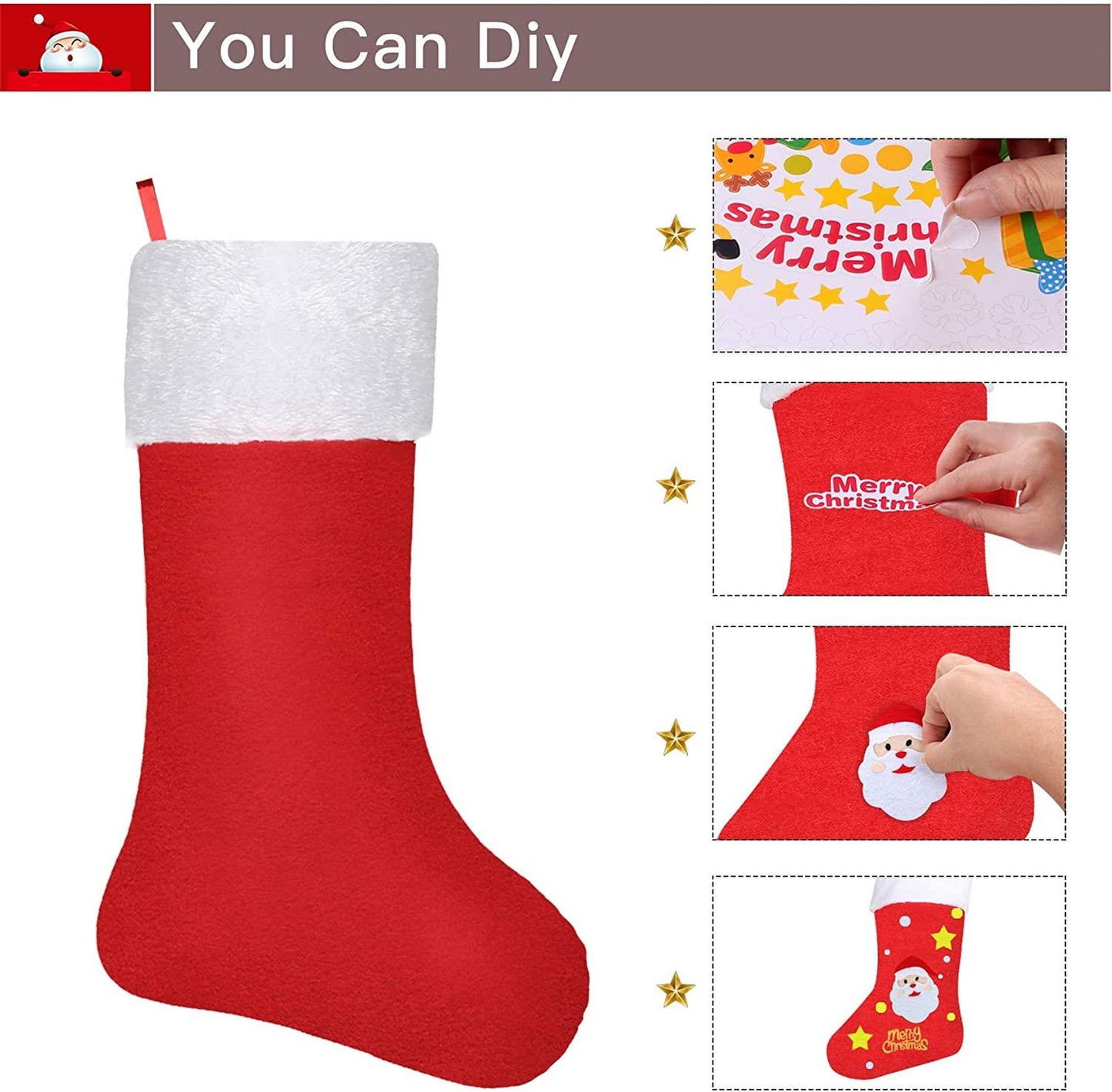 Red Felt Santa Stocking