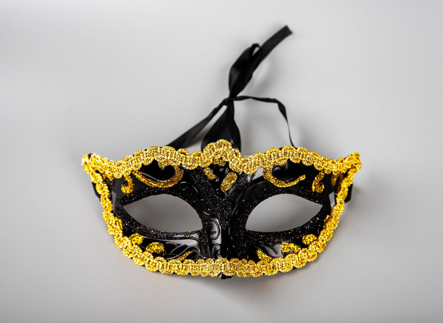 Black Gold & Bronze Masquerade Mask