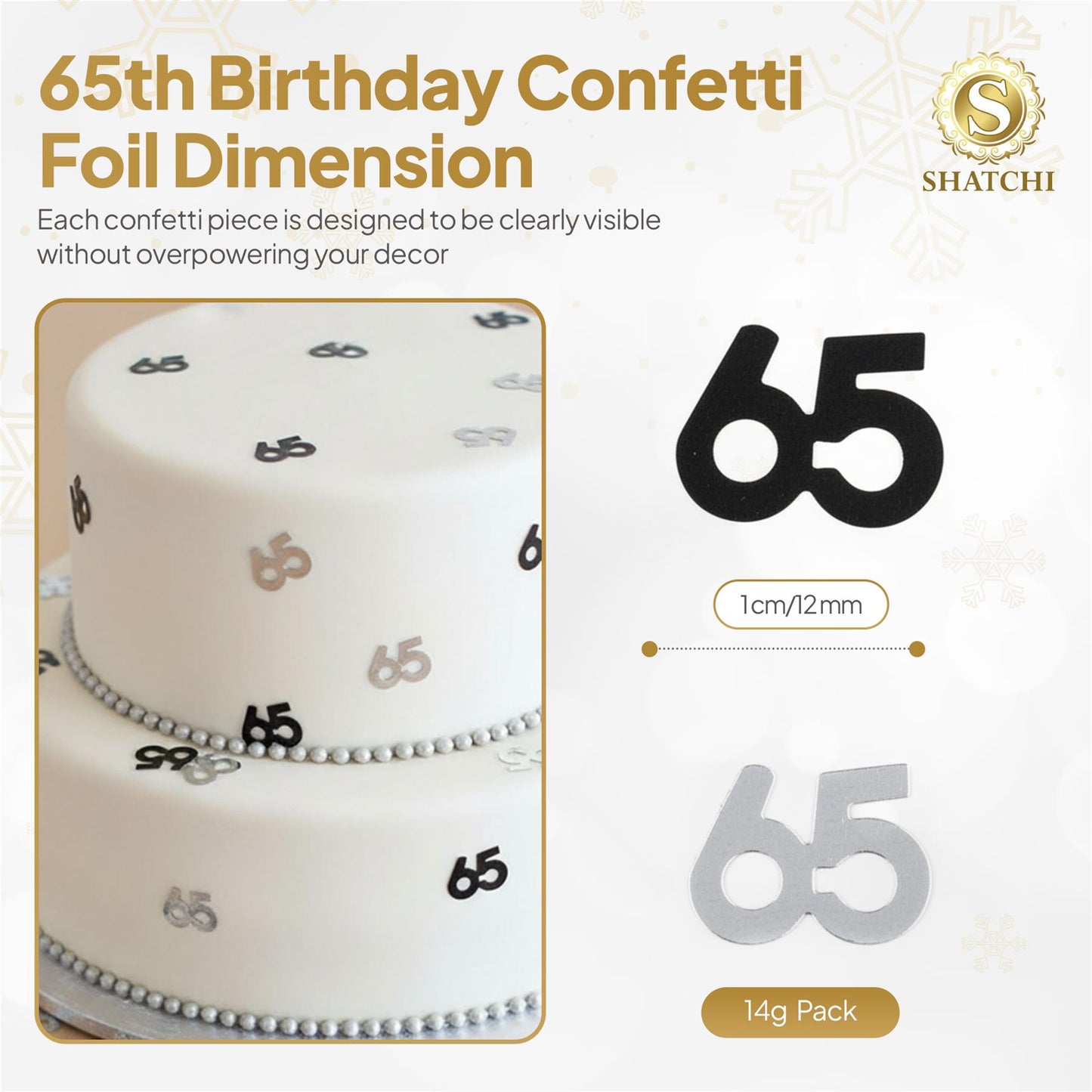 65th Black & Silver Confetti (14g)