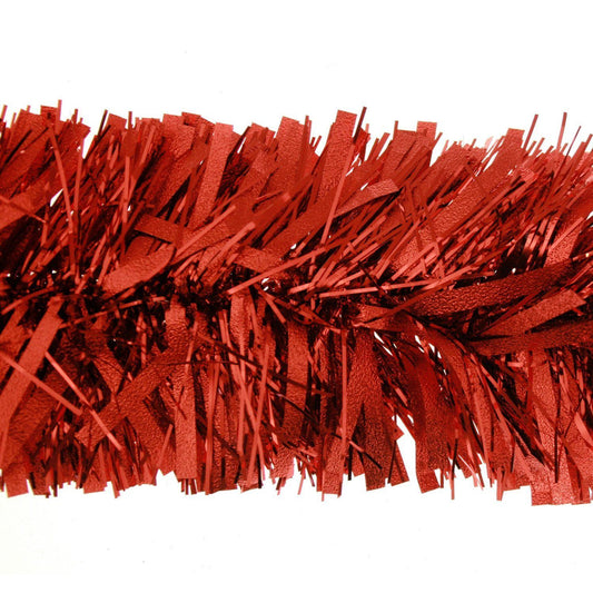 16Pcs Red Tinsel Tree Decorations 1.8m