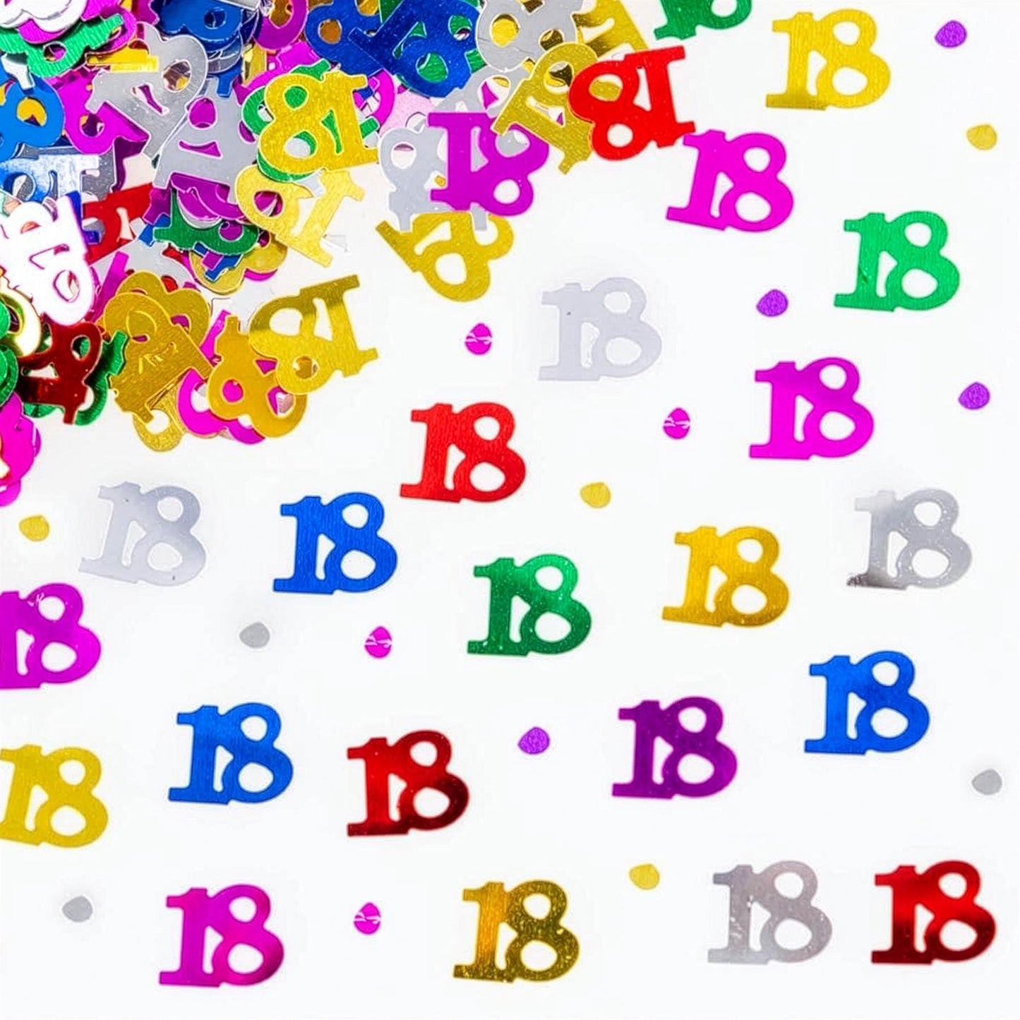 4 Packs of 18th Birthday Confetti Sprinkles