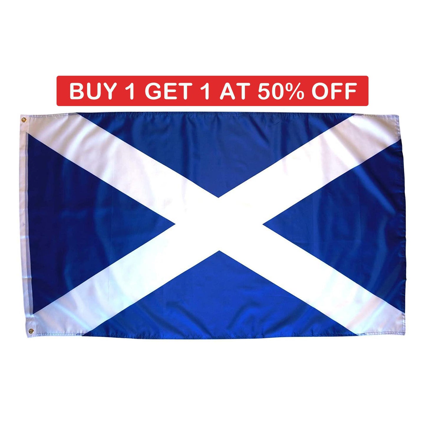 Scotland Flag 5x3ft With Eyelets