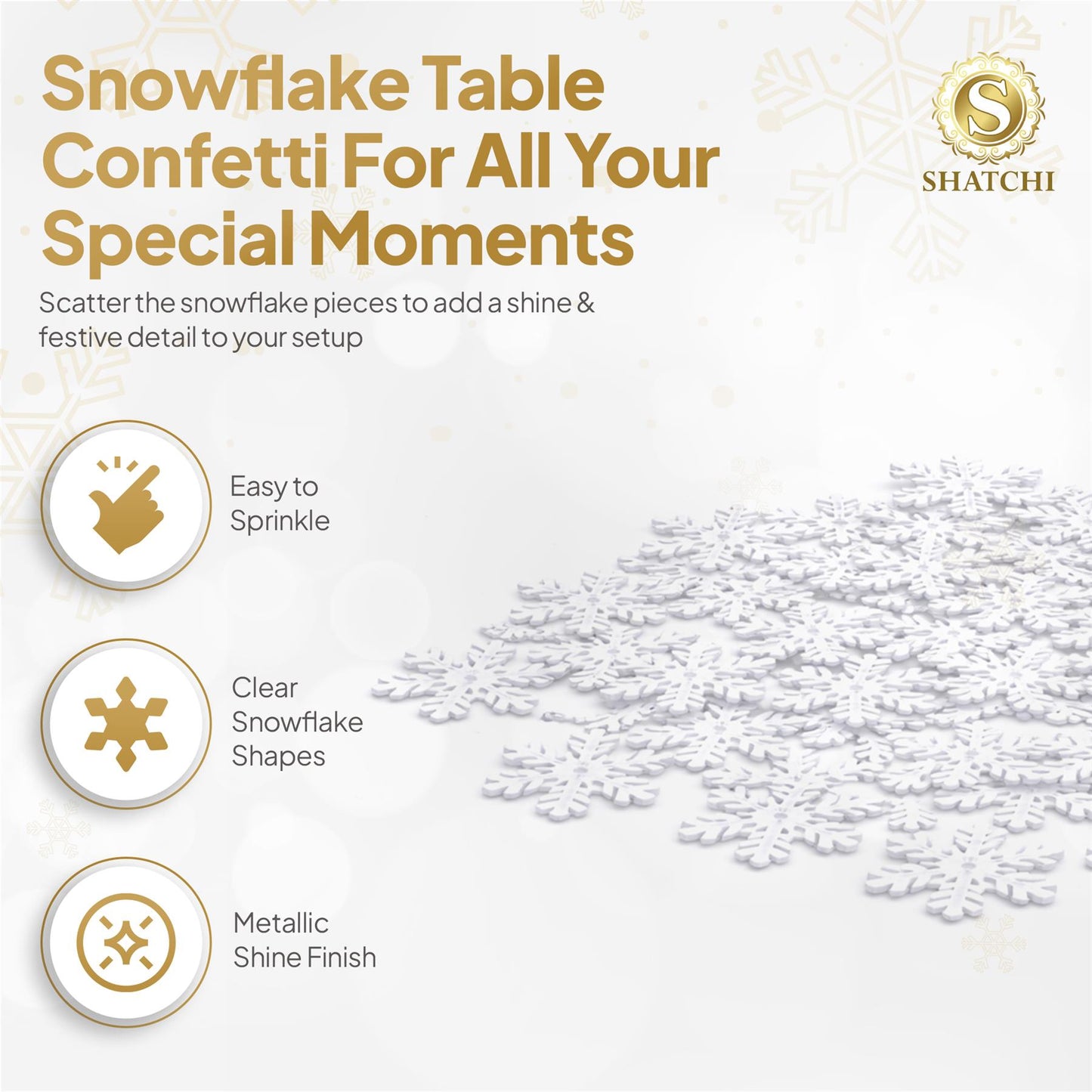 14g Snow Flake Glitz Confetti