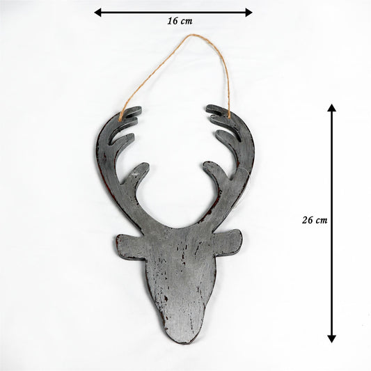 Silver Deer Head Decorations