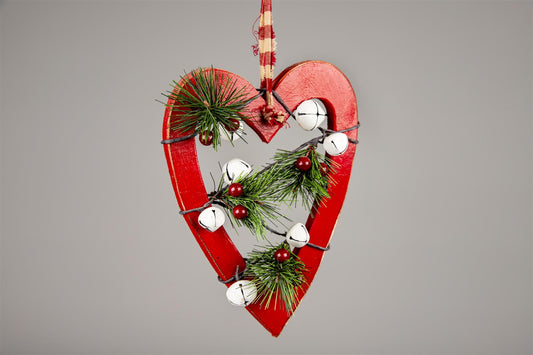 Hanging Decorations Red Heart, 23cm