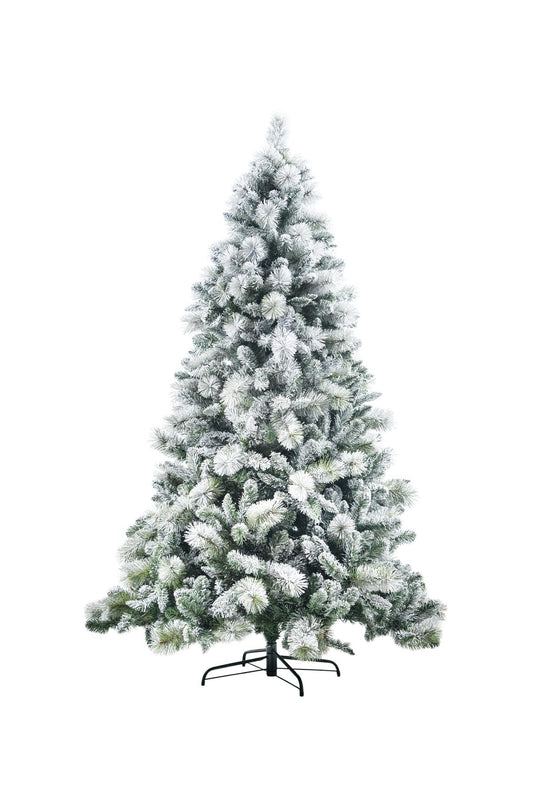 6ft White Snowy Tips Frosted Helsinki Fir Tree