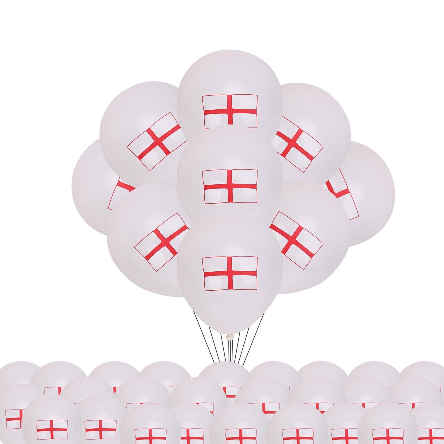England St George Flag Printed Balloons 10Inch 15Pcs