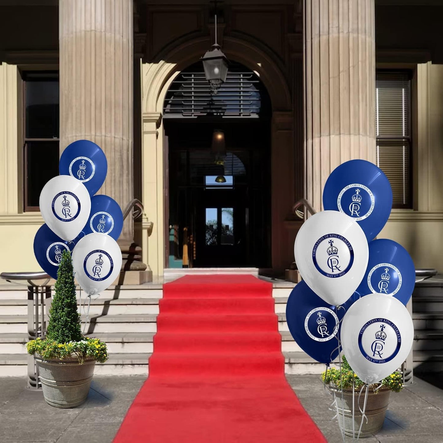 King Charles Logo Printed Balloons 12INCH 40 Pack