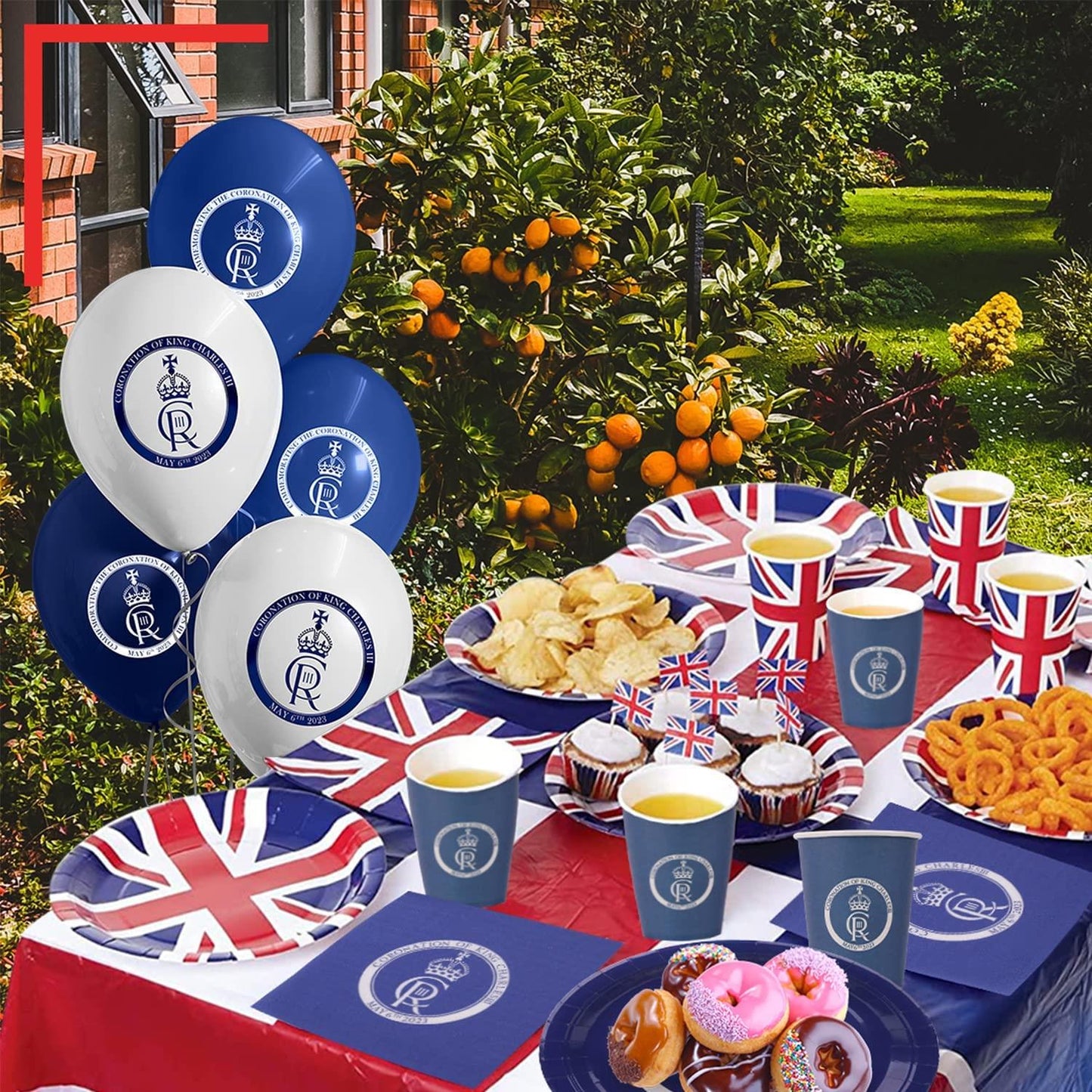 King Charles Logo Printed Balloons 12INCH 40 Pack