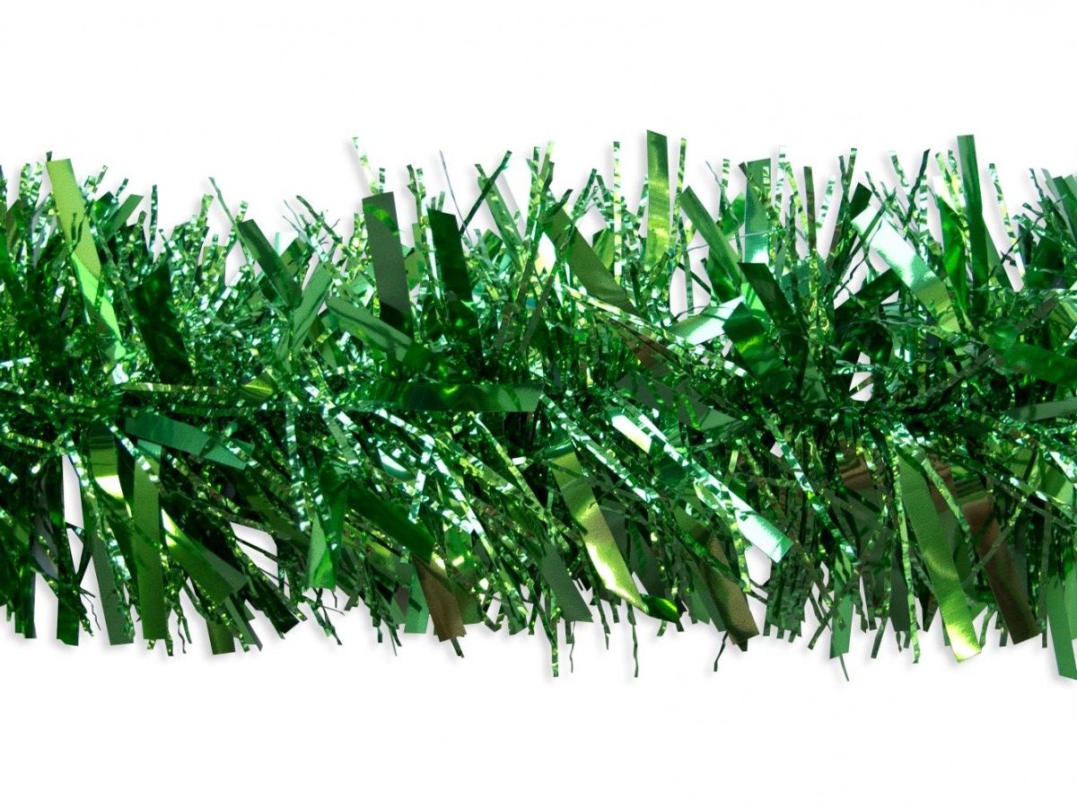 1.8m Green Tinsel Tree Decoration