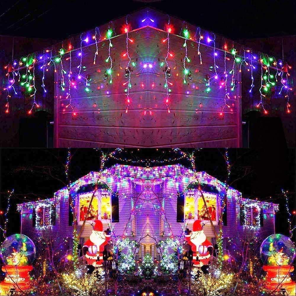 5m 240M LED Connectable Multi-Function Icicle String Lights