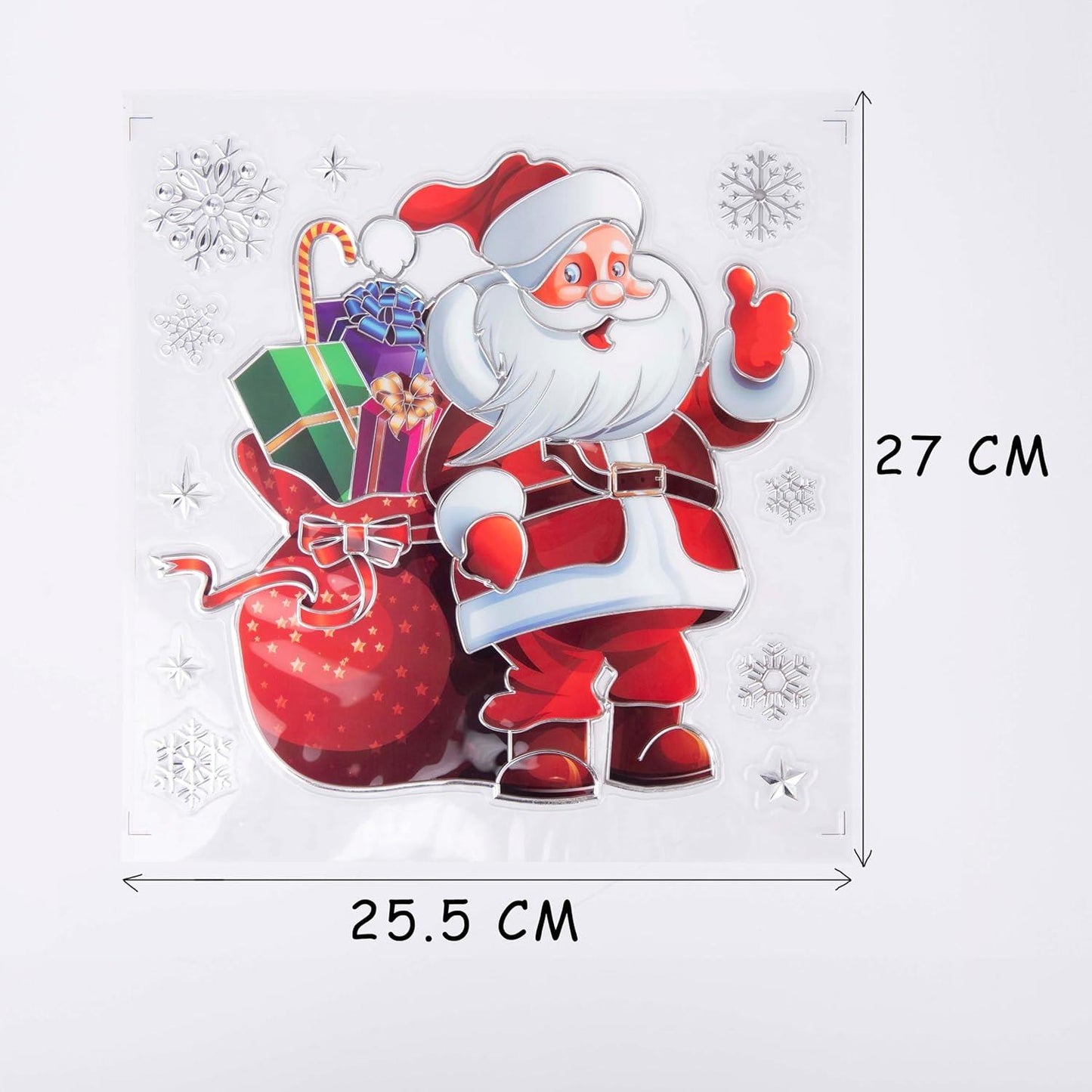 3D Window Stickers - 6 Assorted Sheets (70 Stickers), Each Sheet Size 28x33cm