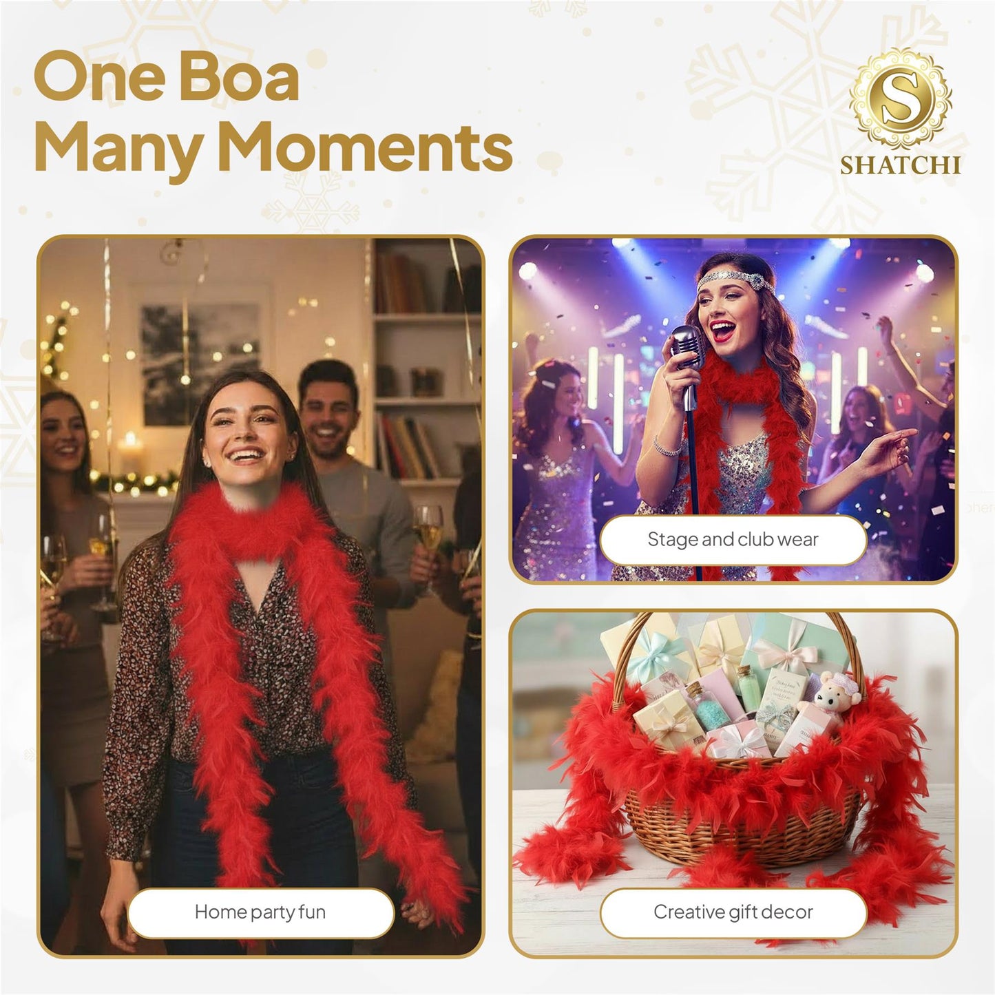Red Feather Boa