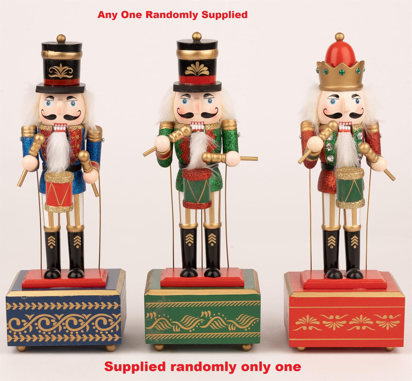 30cm Musical Nutcracker Drum Figure