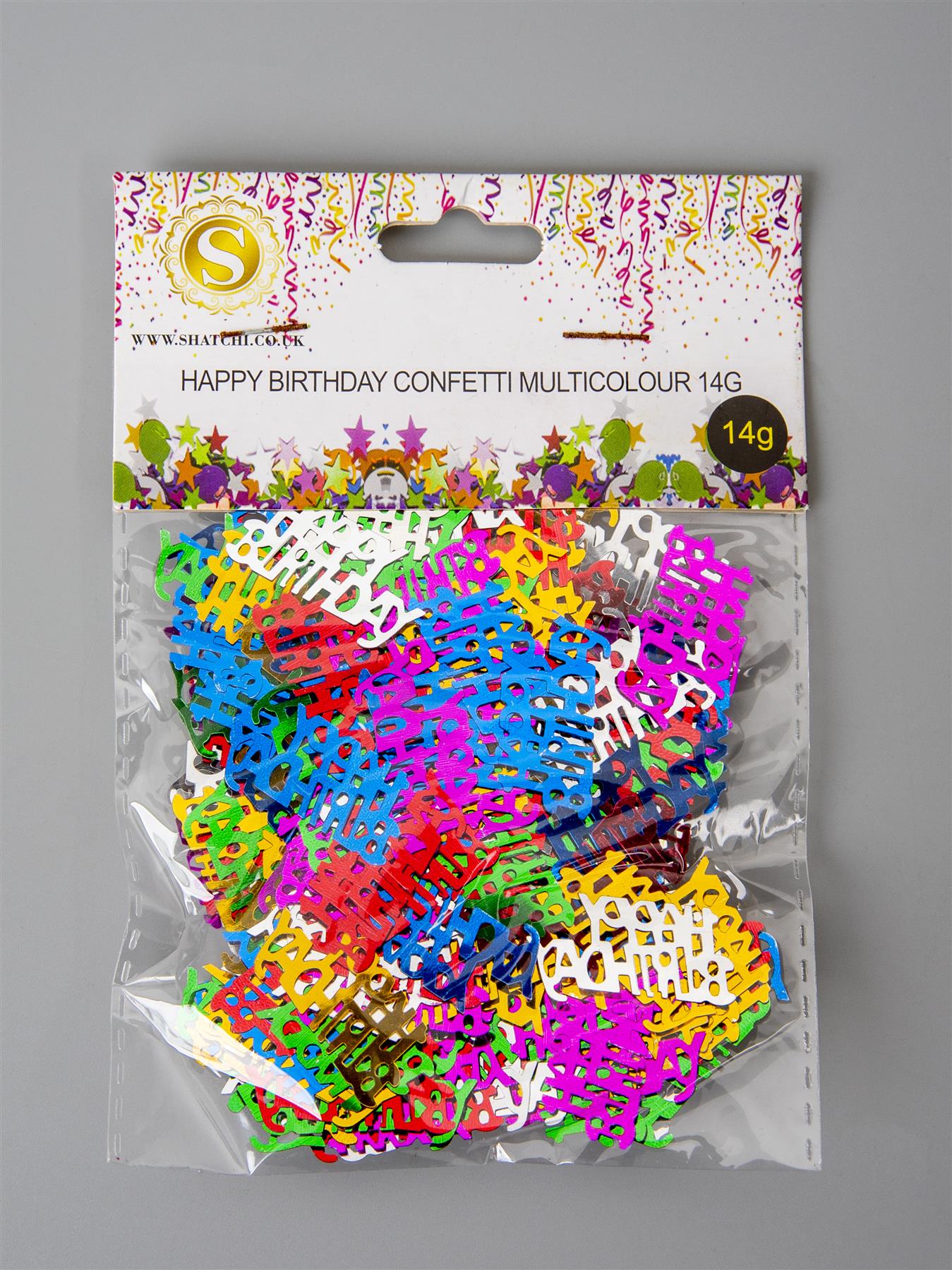 Multicolour Happy Birthday Confetti - 14g,