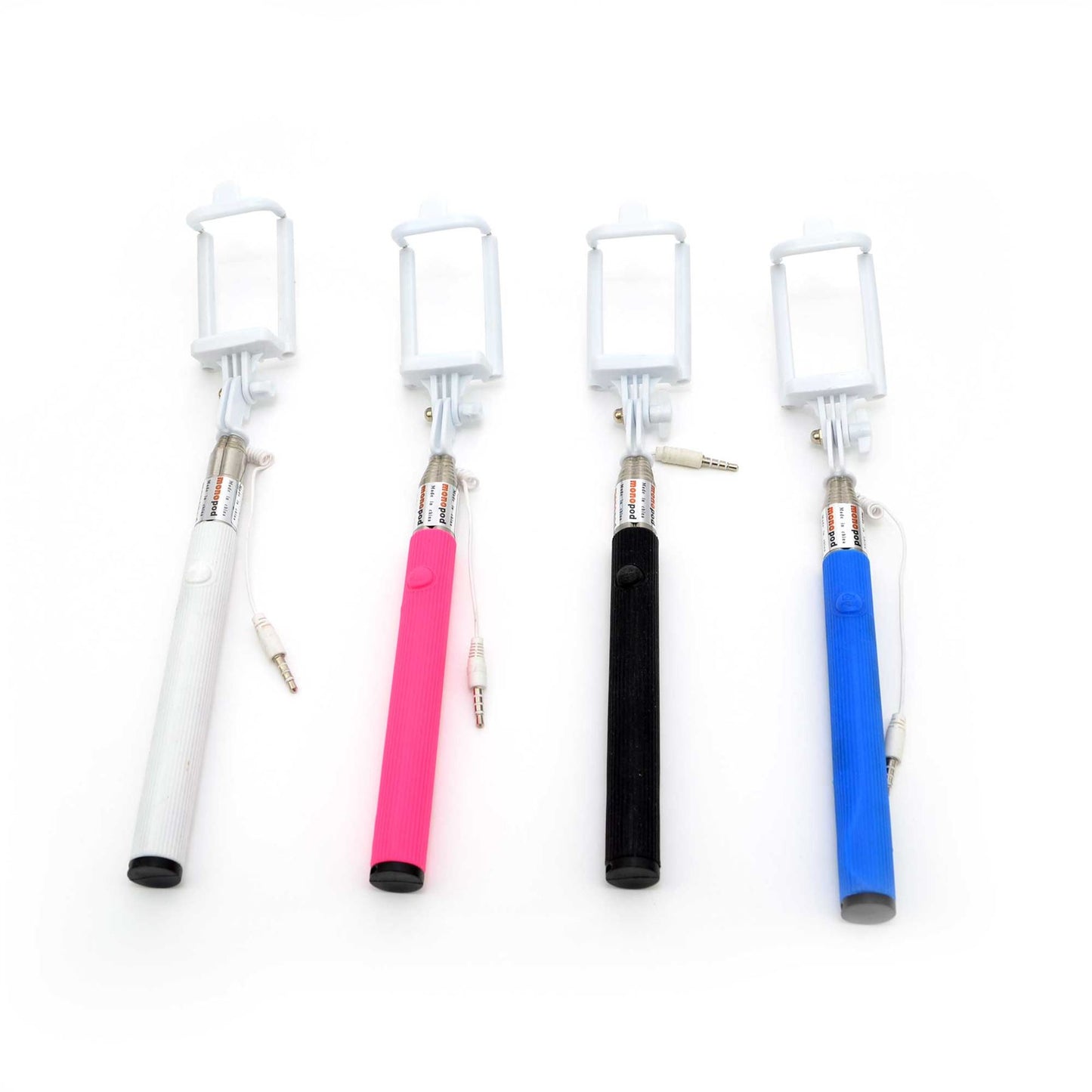 White Monopod Selfie Stick Extendable