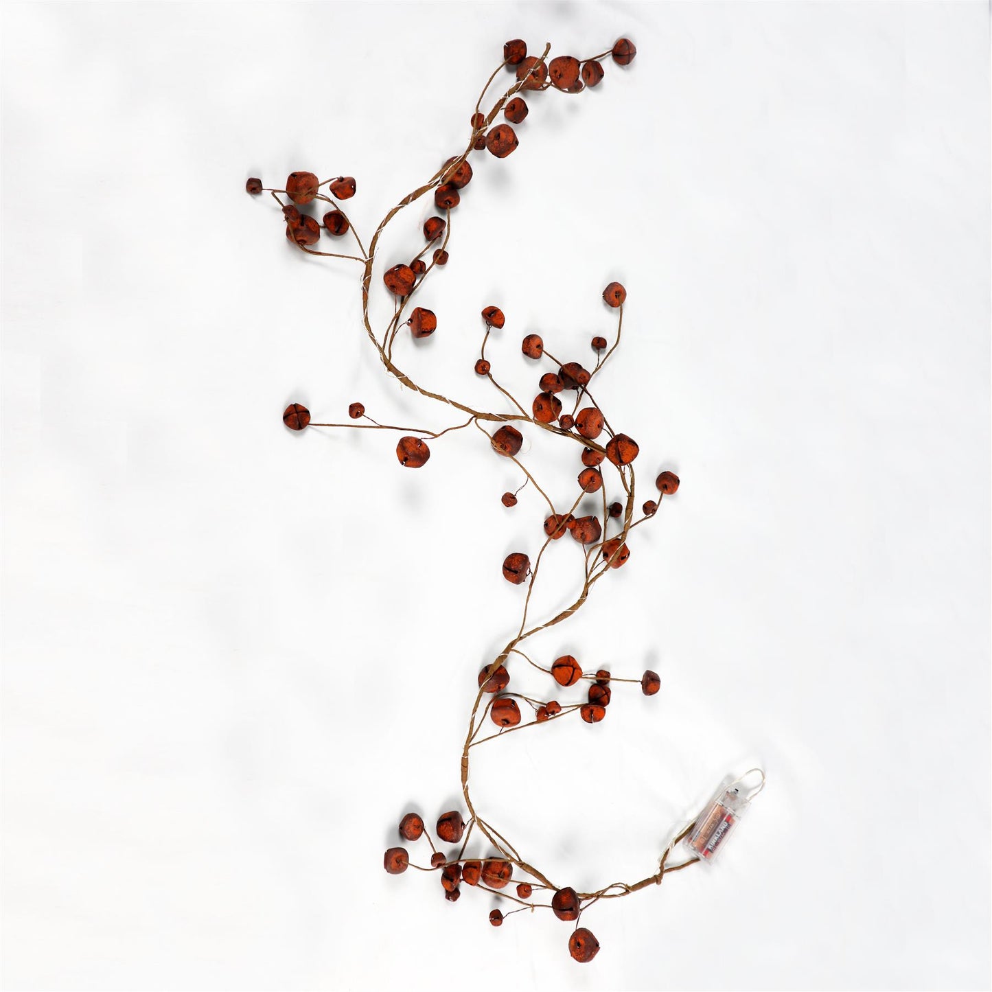 Rusty Bells Garland with 20 LEDs (150cm)