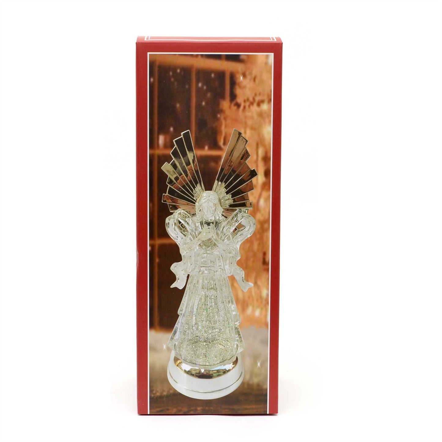 14.75in Angle Christmas Nativity Figure with Swirling Glitters