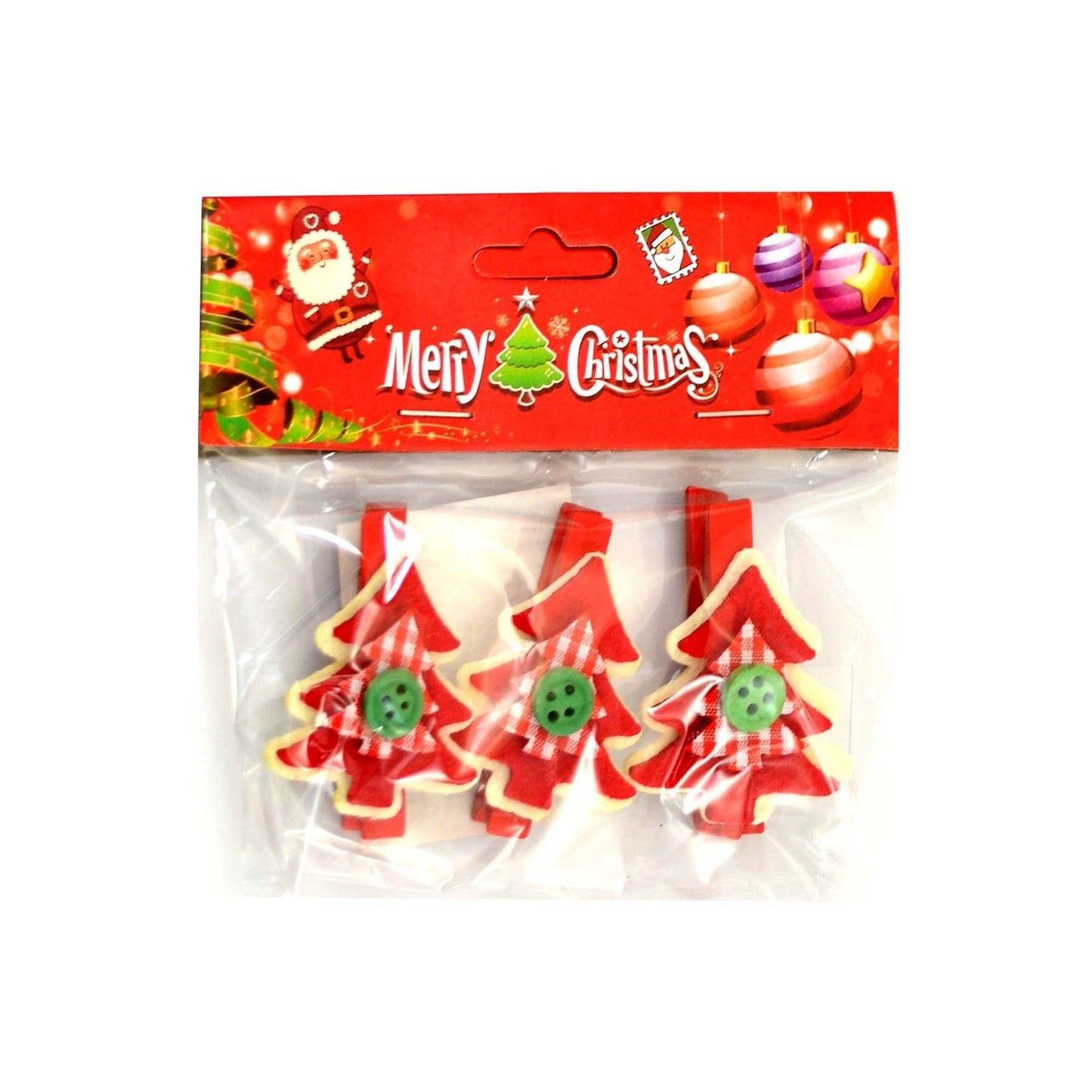 3 Christmas Mini Peg Clips