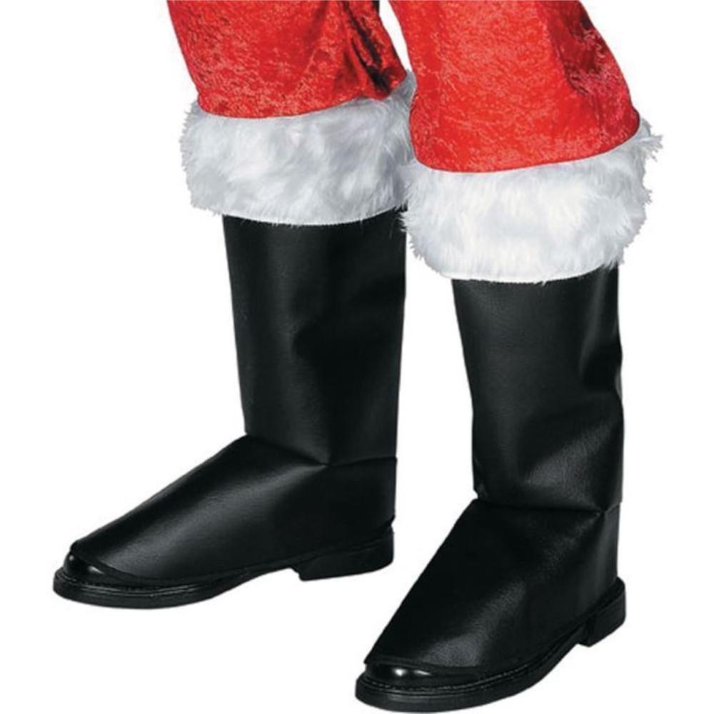 Black Santa Boot Covers