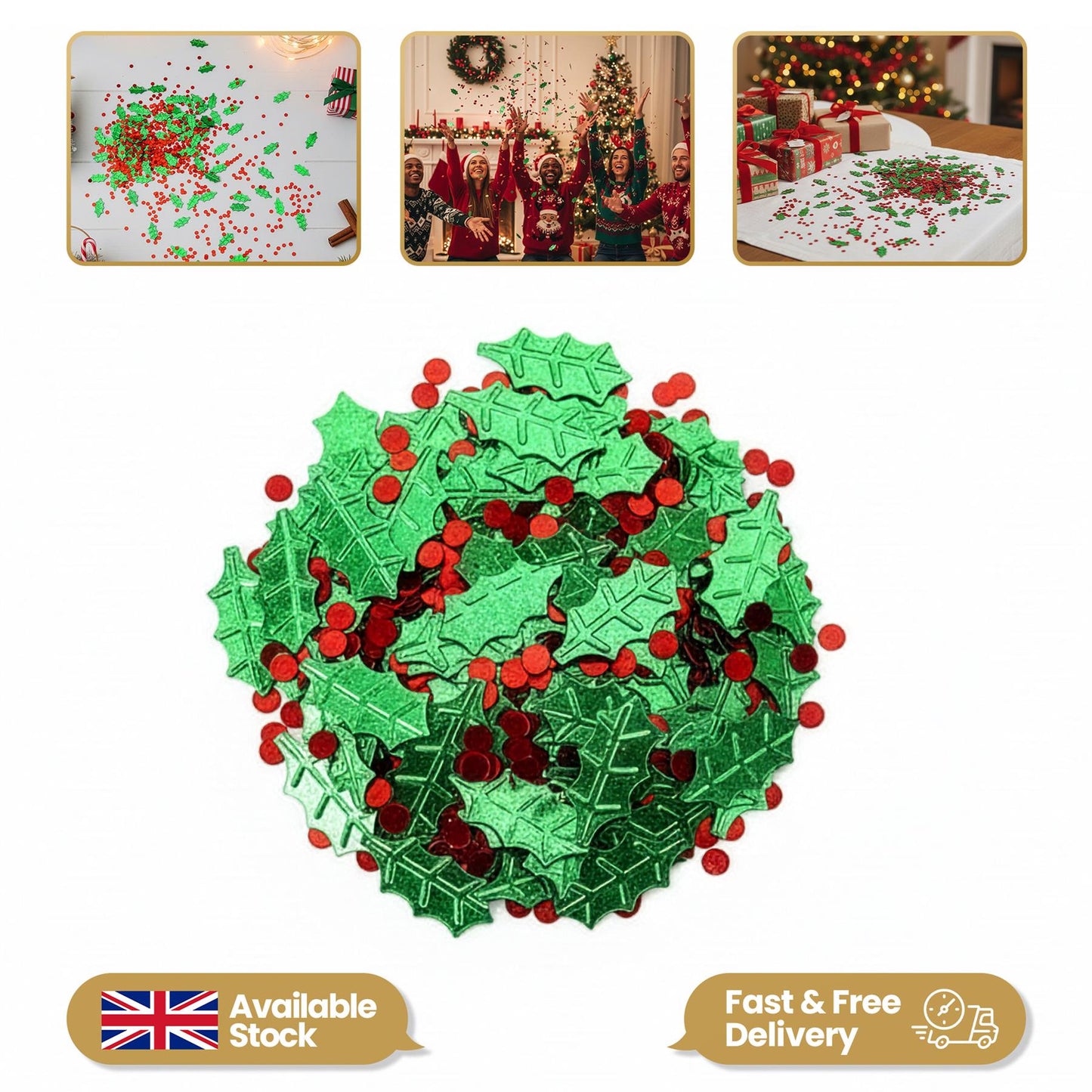 14g Holly Confetti