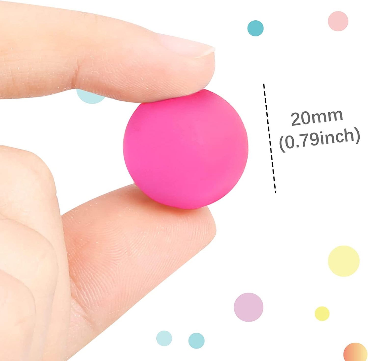 60 x Multicolor Bouncy Balls