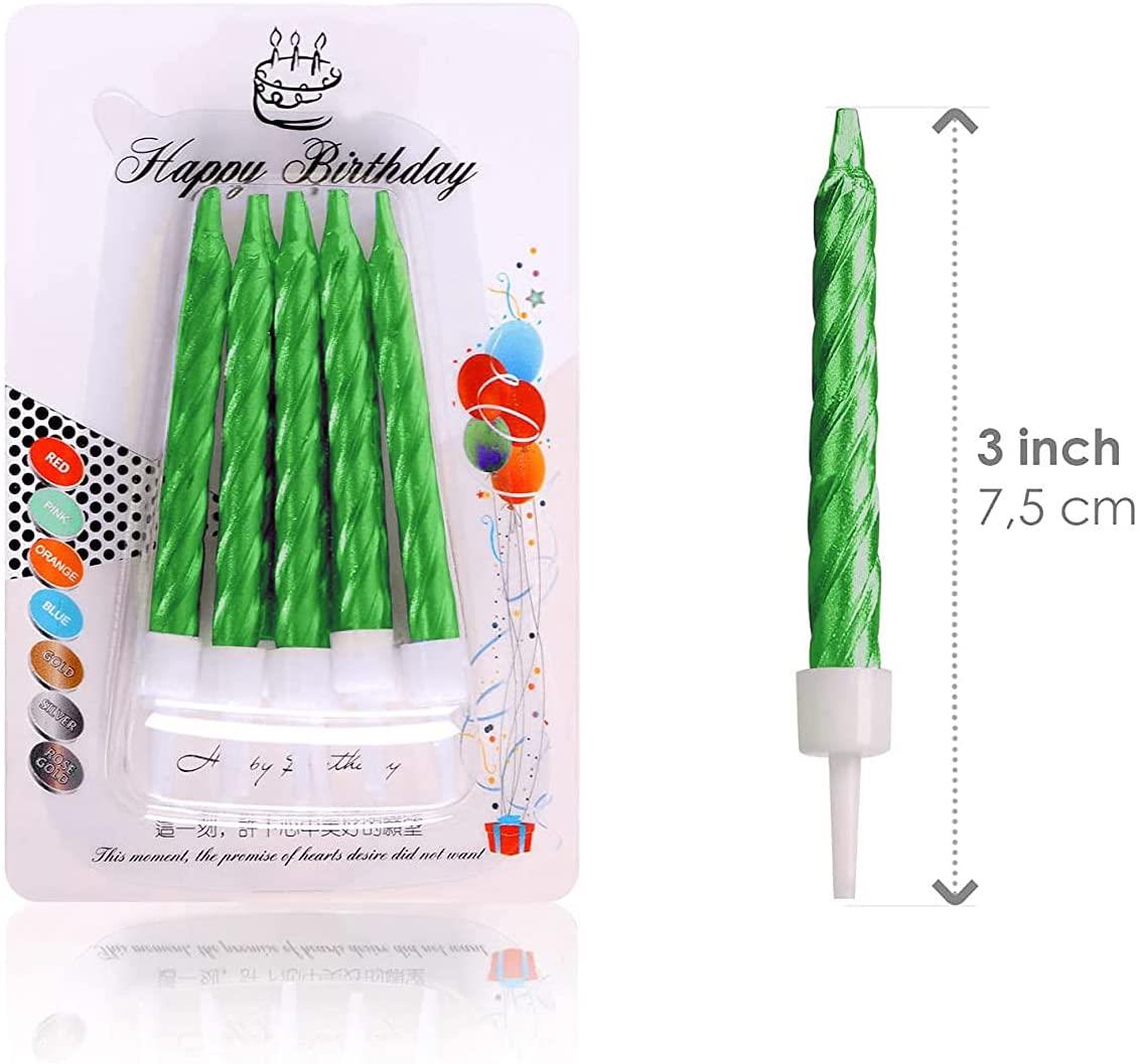 10pcs Green Candles