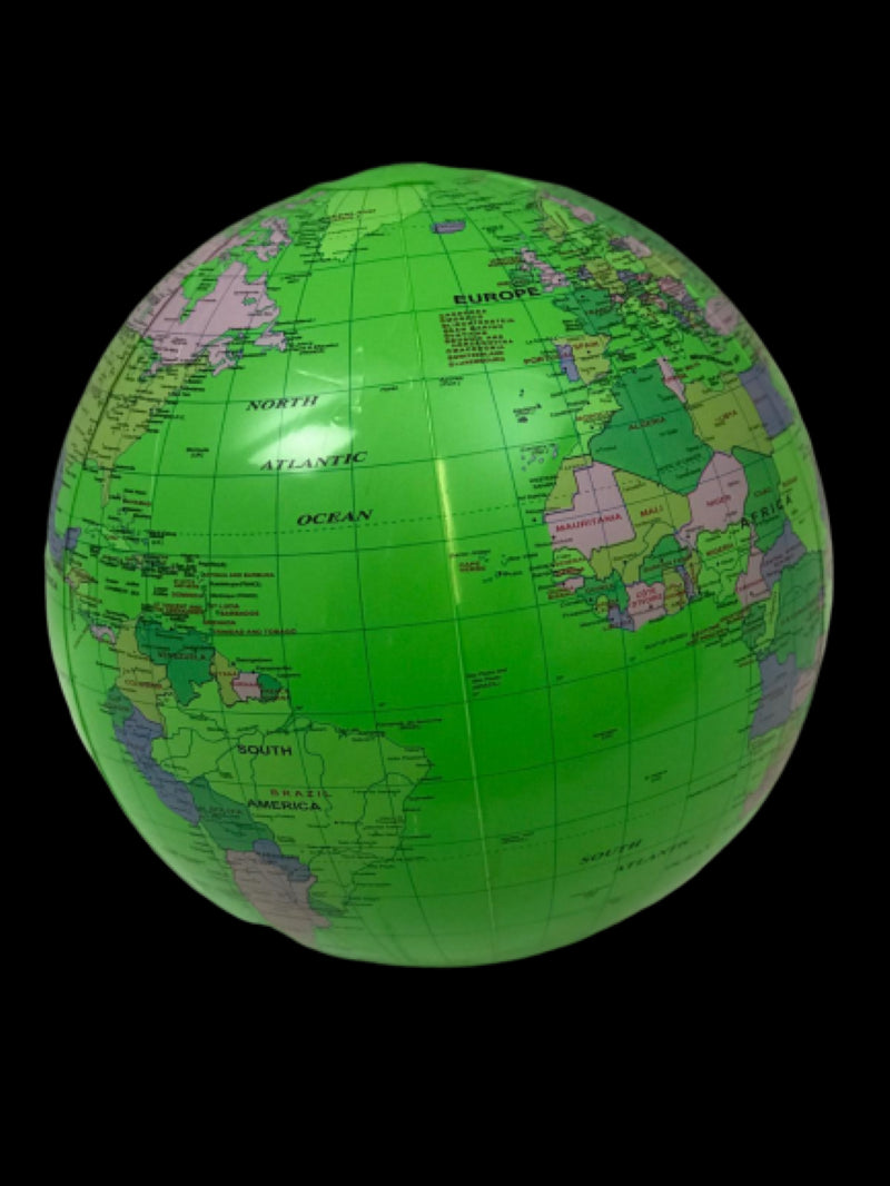 Green Inflatable Earth Globe - 40cm