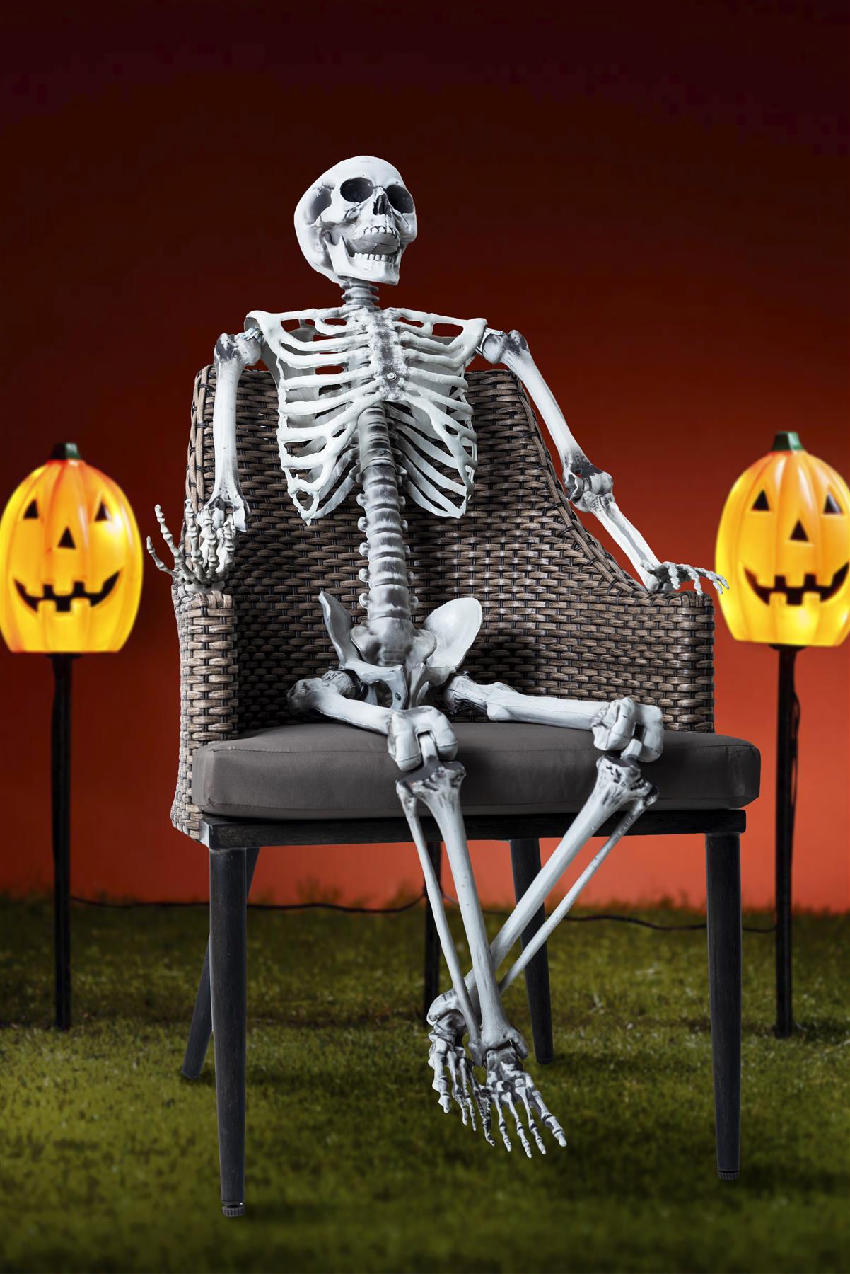 165cm Halloween Poseable Skeleton Decoration