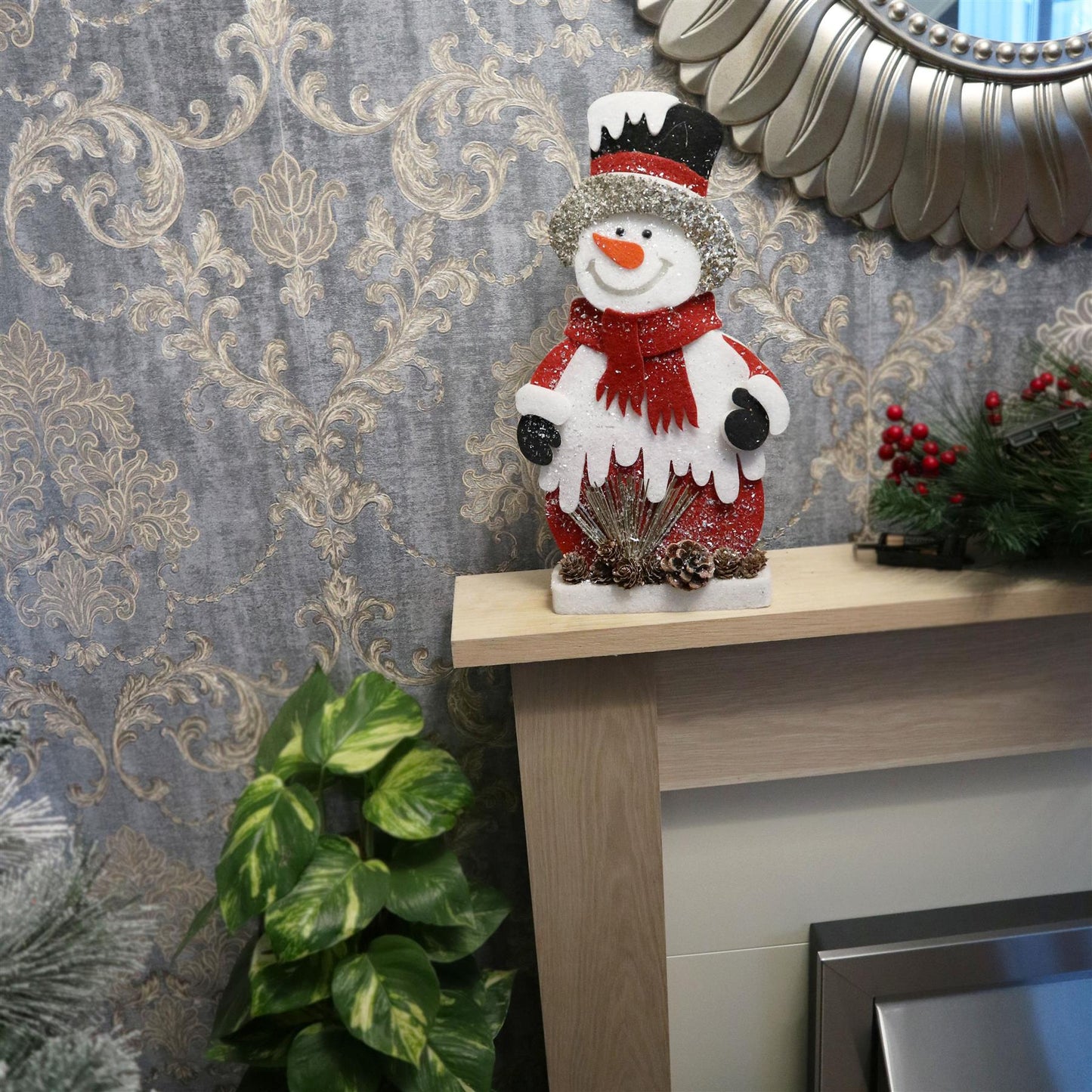 Foam Snowman On Board - Red, 52 cm