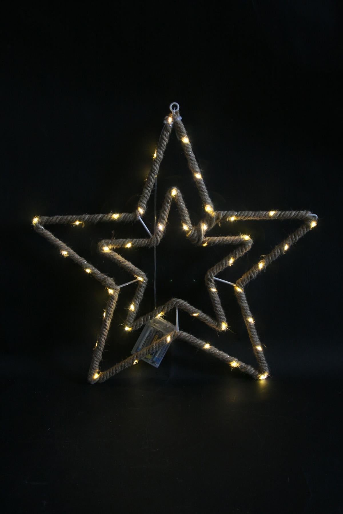 Christmas Hemp Rope Double Star