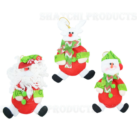 3 x Handmade Christmas Tree Decorations