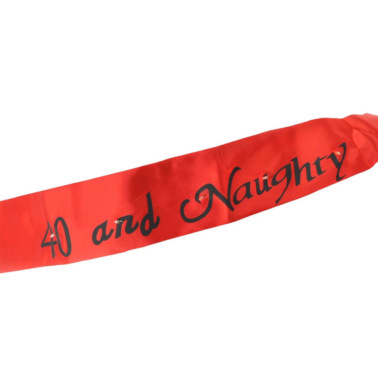 Shatchi 40th AND NAUGHTY Sash - Red