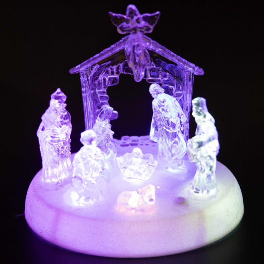 Christmas Nativity LED Light-Up Set with Music - 11531