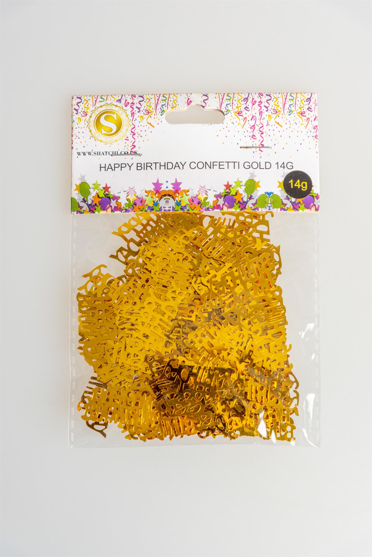 of 14g Gold Happy Birthday Confetti