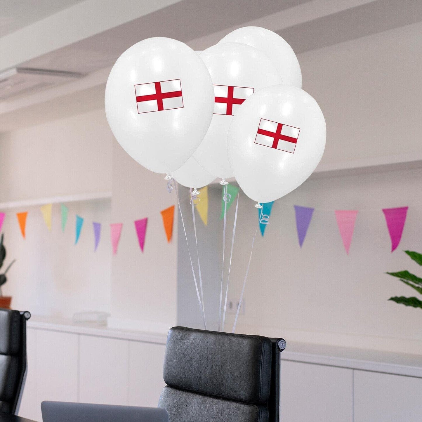 England 5X3ft Flag Bunting Balloons Wall Pennant Party pack of 53PCS