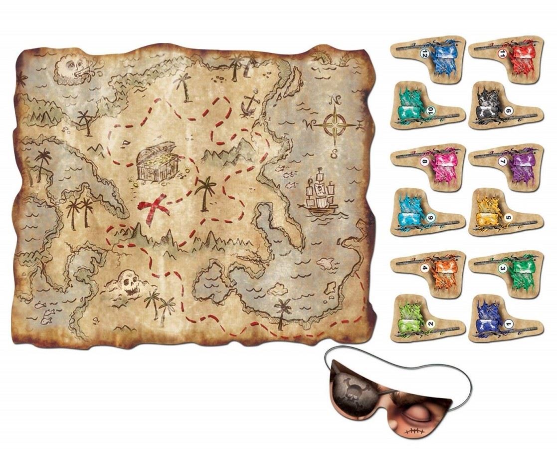 Pirate Treasure Map Party Game