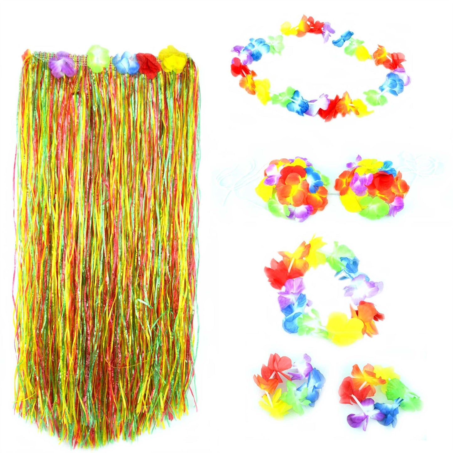 Hawaiian Party Skirt and Bra Set