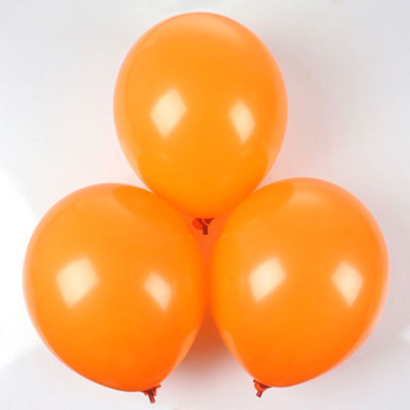 5 Orange Latex Balloons 12"