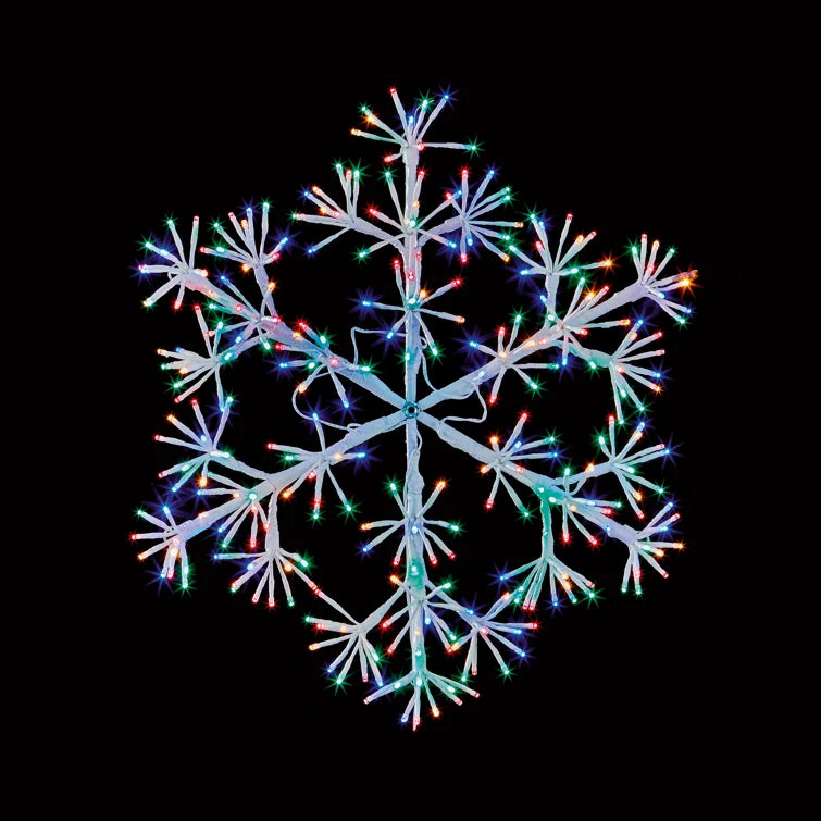 64cm Multicolor Snowflake Light