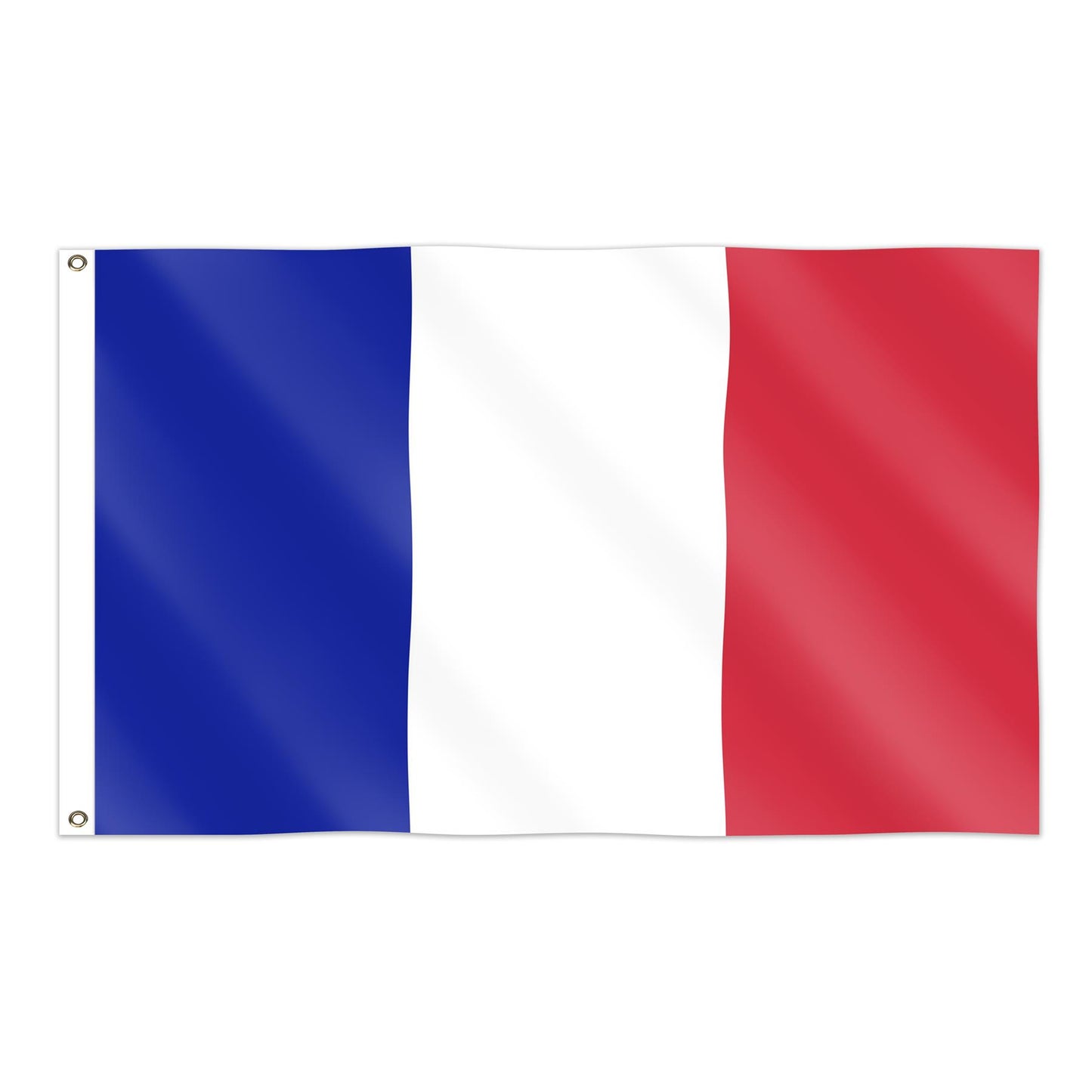 France Flag 5x3ft With Eyelets