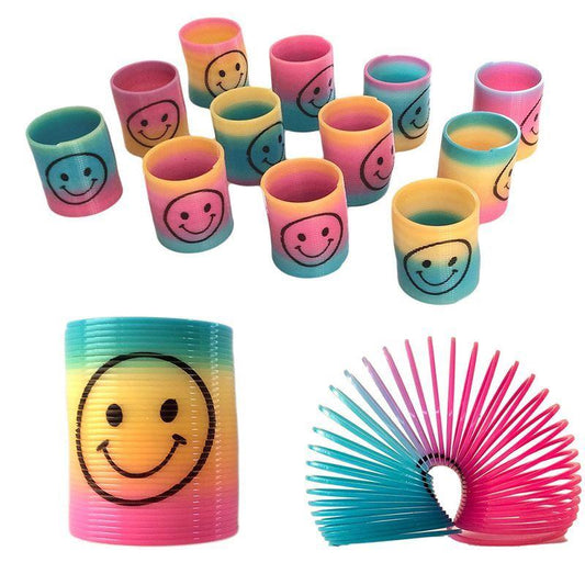 48 Mini Smiley Face Springs
