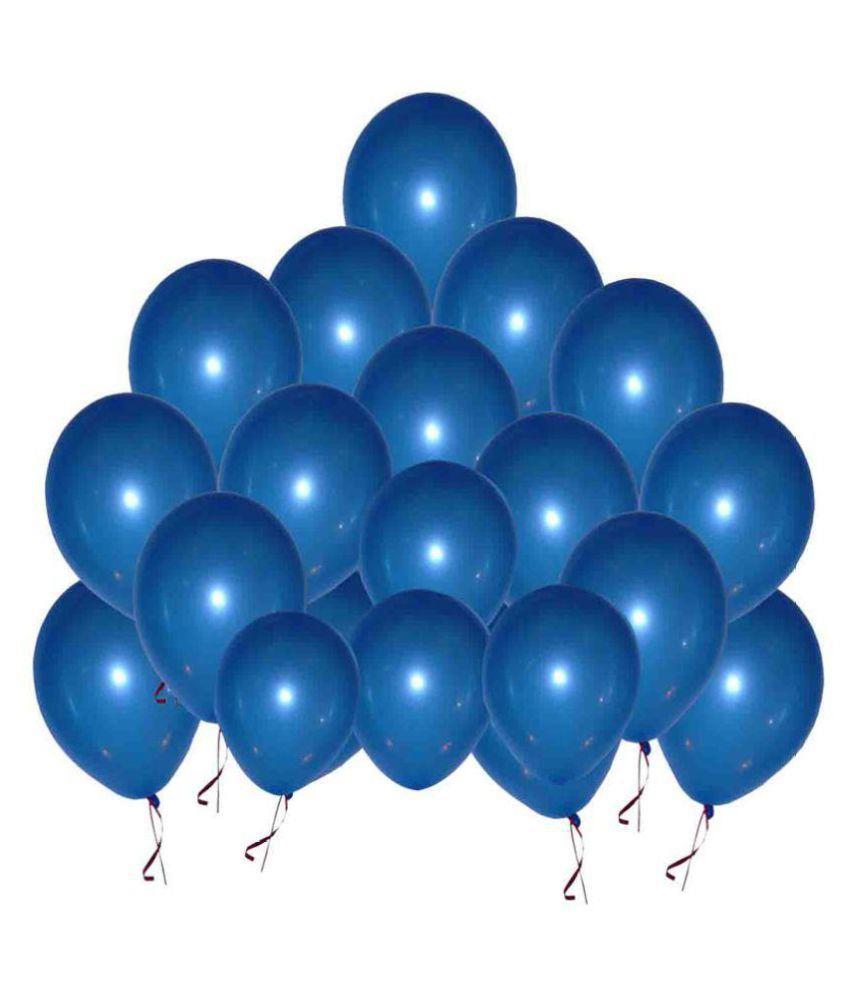 10 Blue Latex Balloons (12")