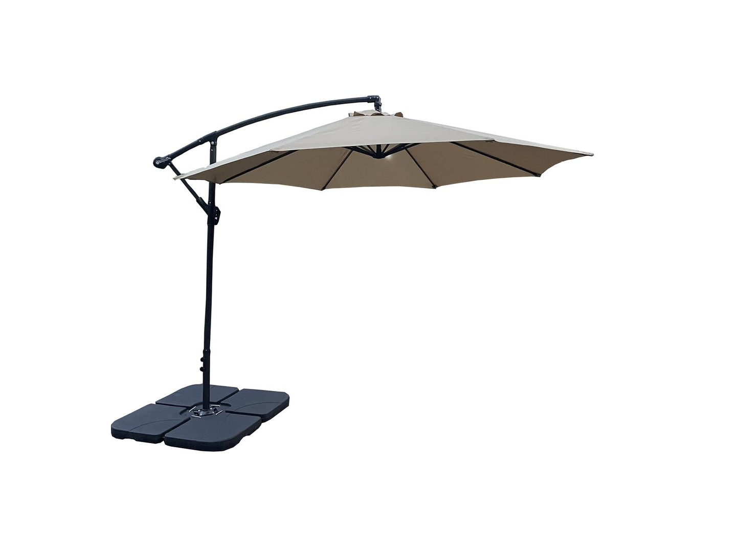 Beige Round Parasol (195x30x14.5cm)