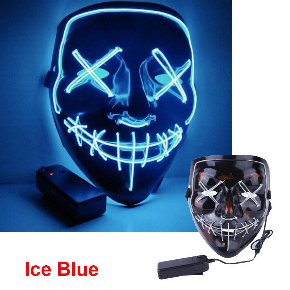 LED Stitched Purge Mask - Ice Blue